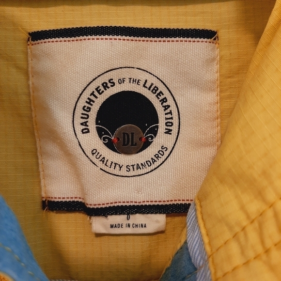 Anthropologie Daughters Of The Liberation Funnel Neck Utility Jacket 0 Ruffles - Picture 5 of 10